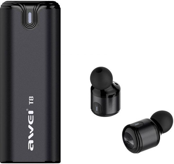 

Наушники Awei t8 Twins Earphones Black (f_58475)