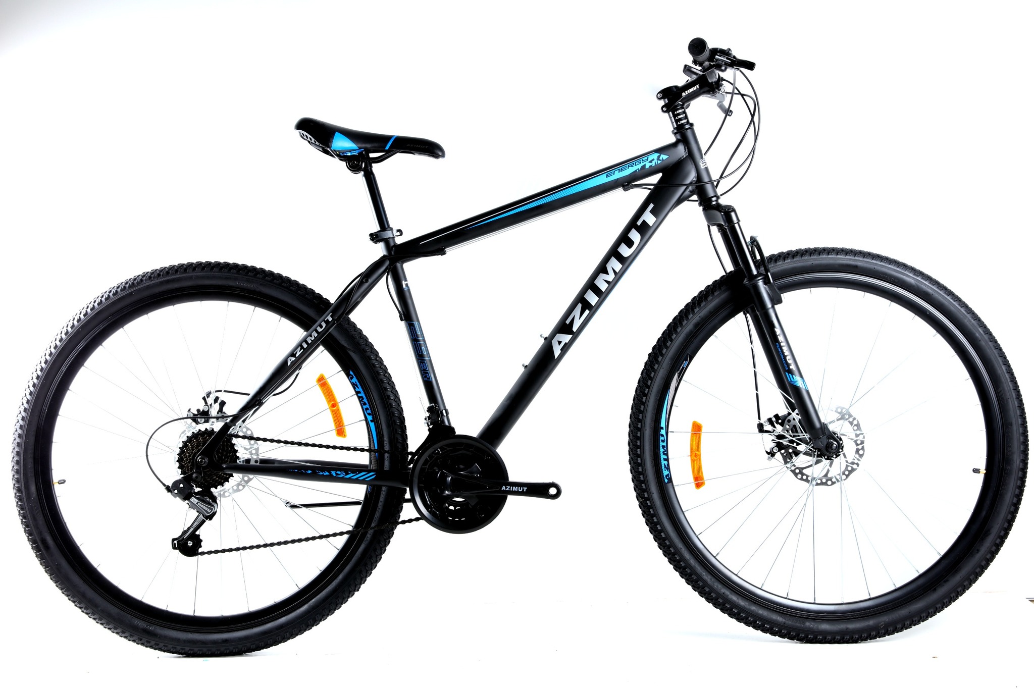 

Велосипед Azimut 2021 Energy Shimano 26" 21" Black / Blue (Energy/GFRD)