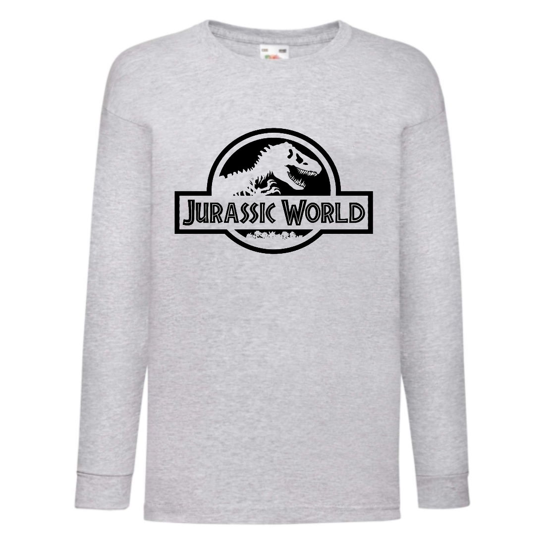 

Лонгслив реглан Парк Юрского Периода 0010 (Jurassic Park) серый (JPK gry 0010) 104 см