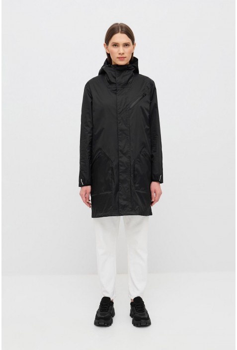 

Плащ дощовик мембранний S-cape Raincoat Moonless Night Чорний жіночий S