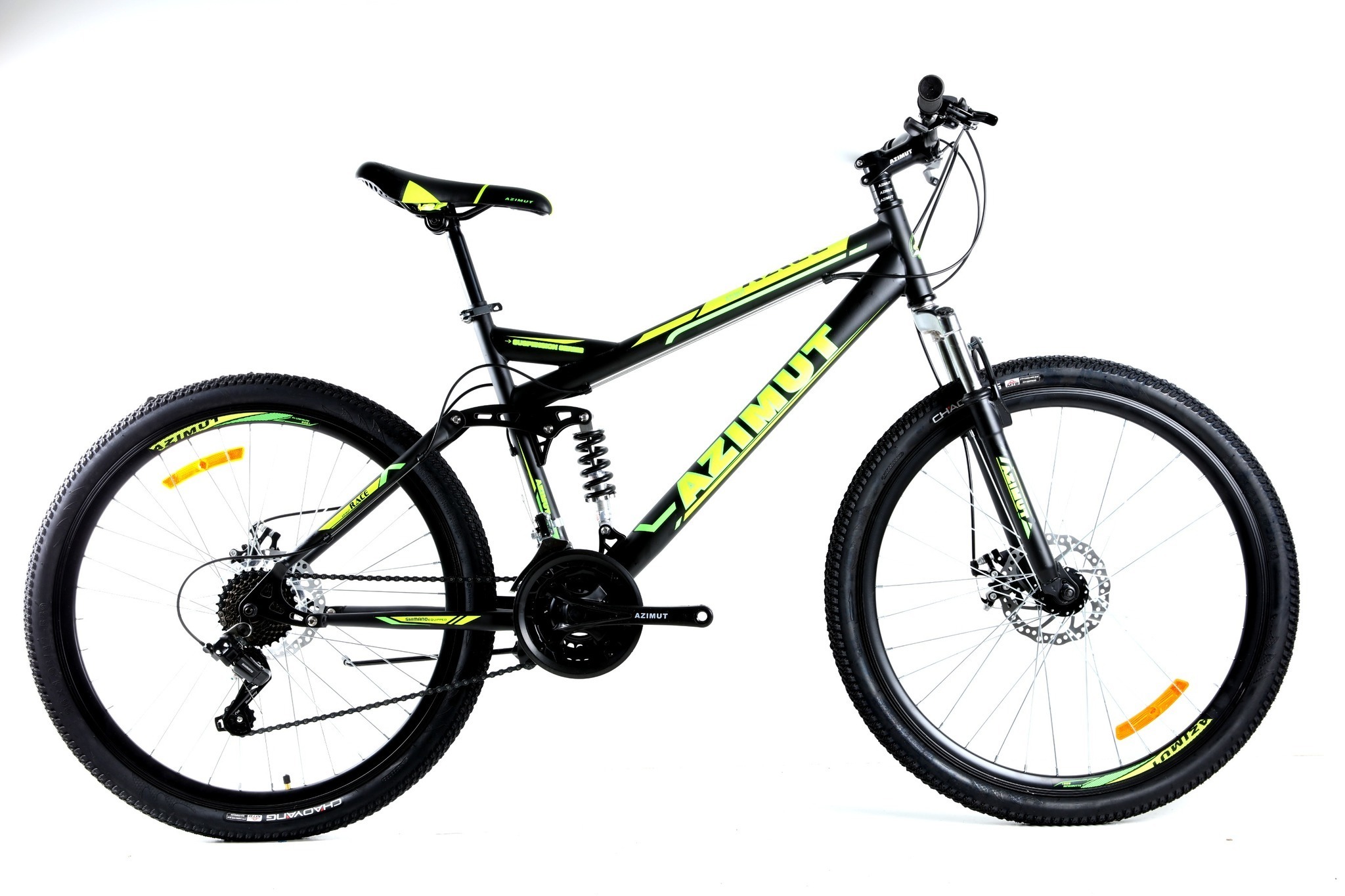 

Велосипед Azimut Race 2021 Shimano 27,5" 19" Black / Green (Race/GFRD)