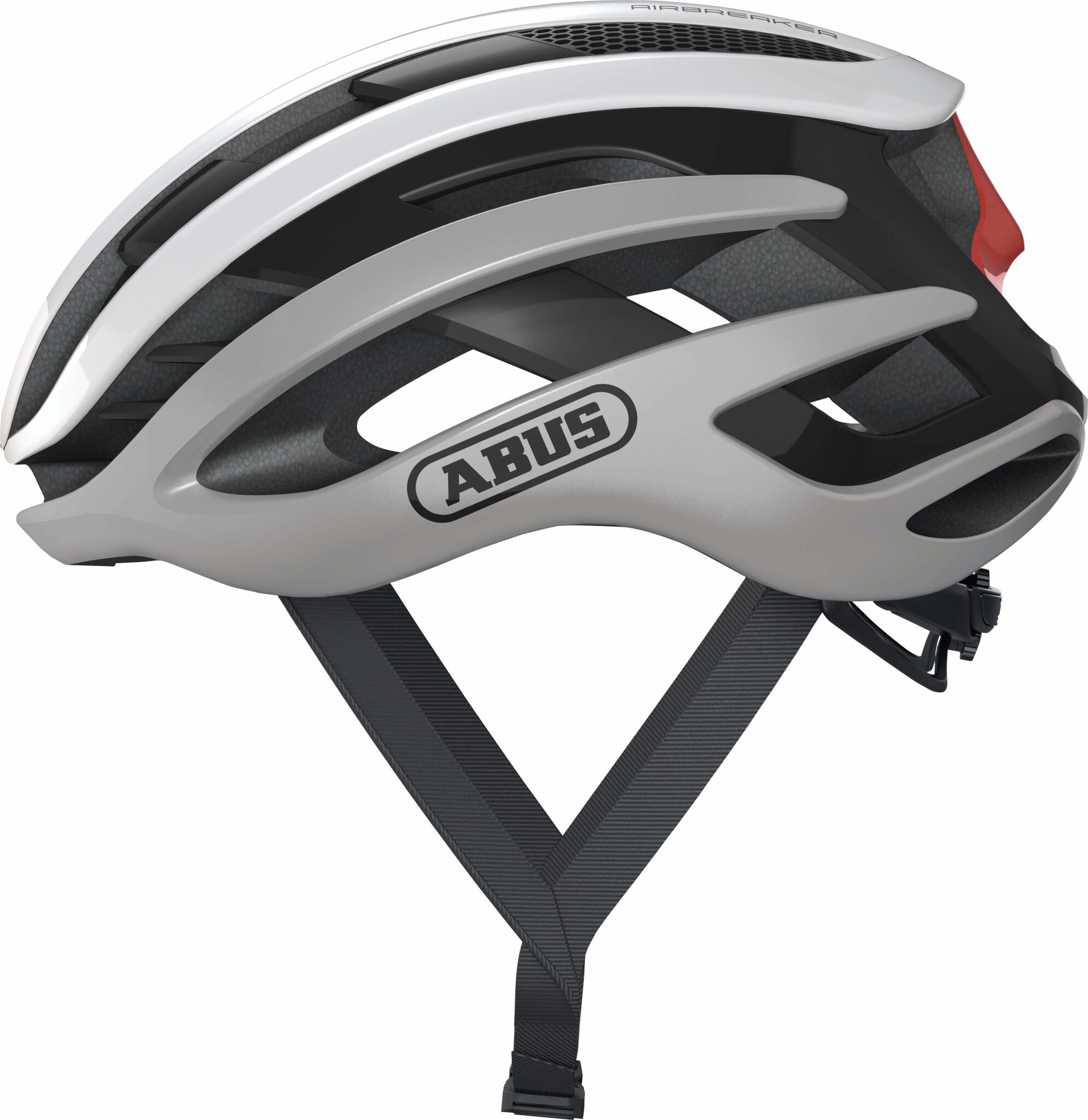 

Шлем велосипедный ABUS AIRBREAKER S 51-55 Silver White 402814