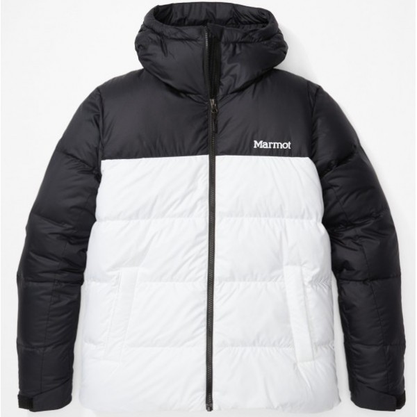 

Пуховик Marmot Guides Down Hoody Woman M Черный-Белый