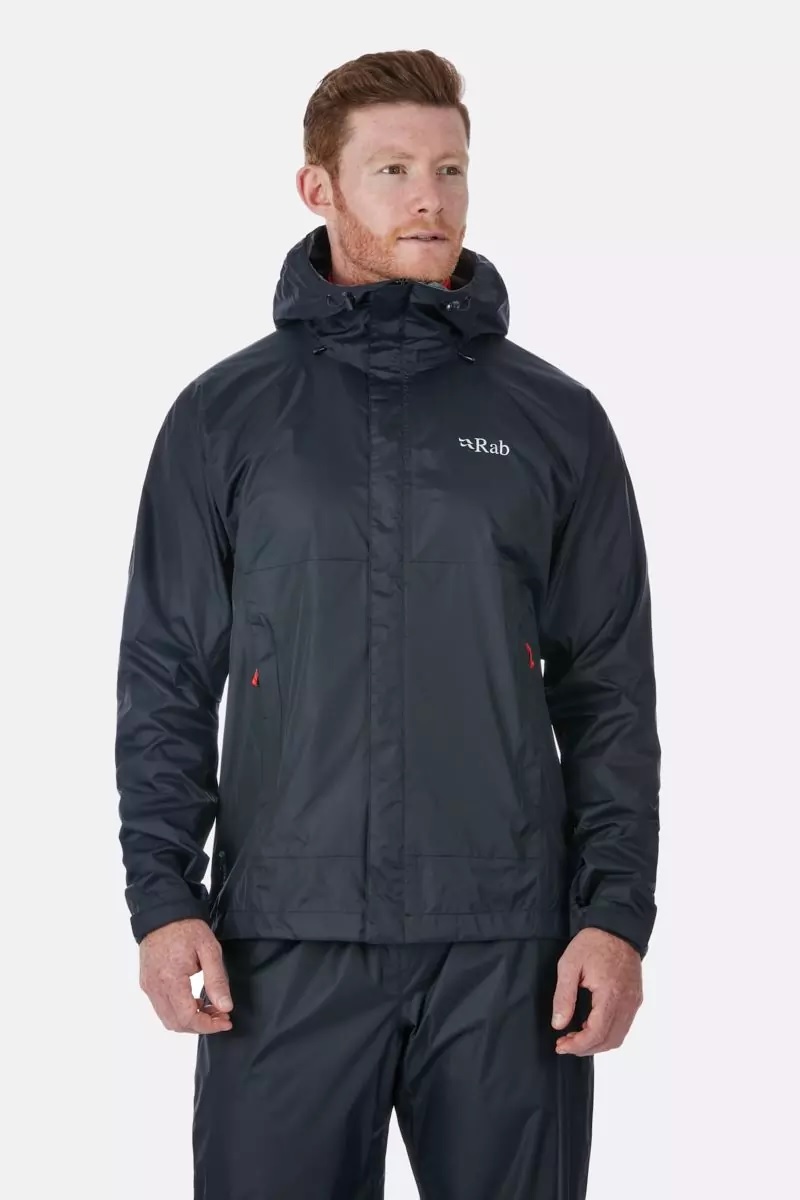 

Куртка Rab Downpour Jacket XL Черный