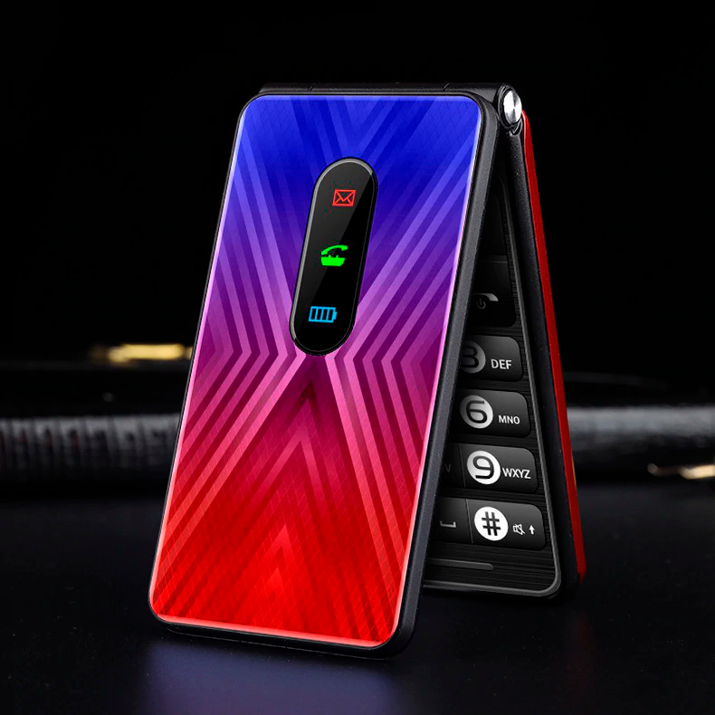 

Мобільний телефон Tkexun M33 red Розкладачка Кнопковий 2.4" 800mAh (1215 zp)