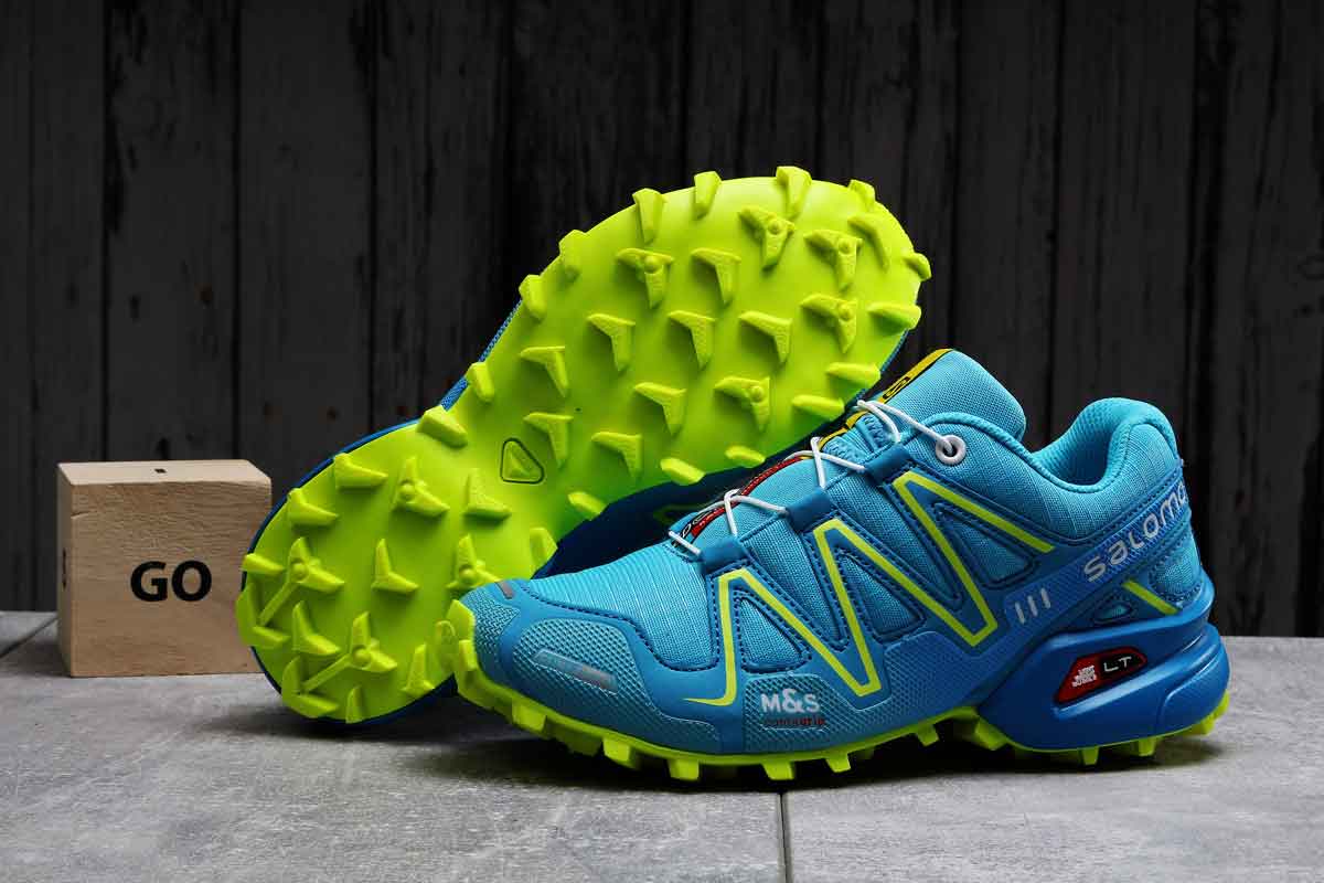 

Кроссовки женские 17753, Salomon Speedcross 3, голубые, р. 37-23,0см.