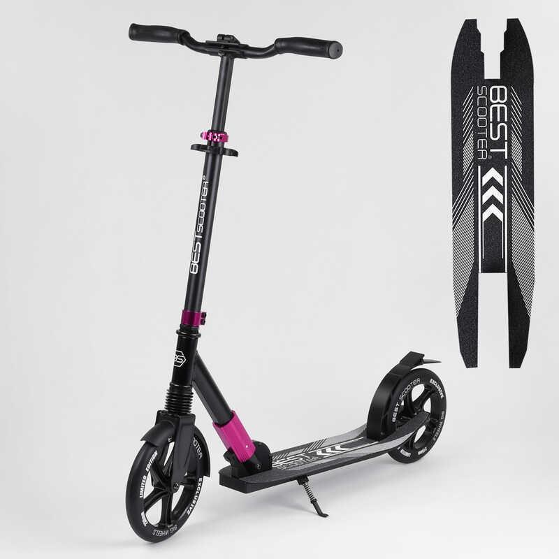 

Самокат двухколесный "Best Scooter" 93566, Черно-фиолетовый