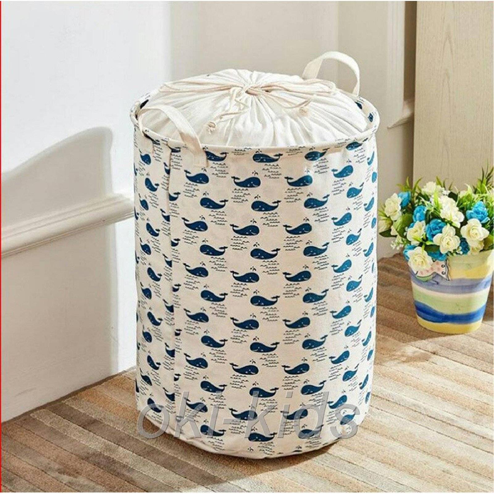

Корзина для игрушек и белья на завязках Кит
