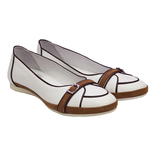 

Балетки Fenice 39 Бело-коричневый (4426-166WHITE_39)