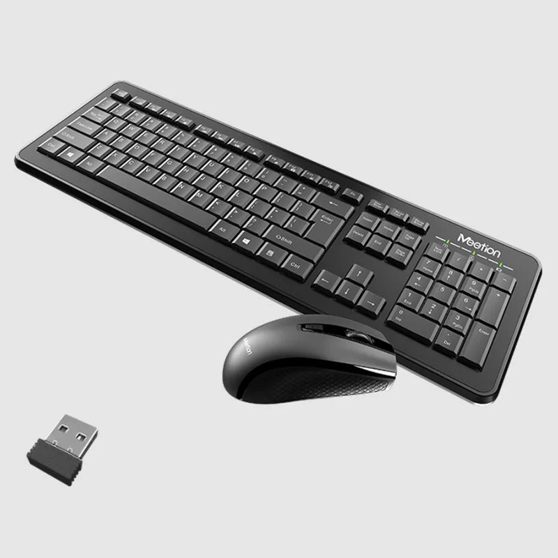 

Клавиатура беспроводная Wireless Meetion MT-C4120 USB RUS + Мышь Wireless Чёрный
