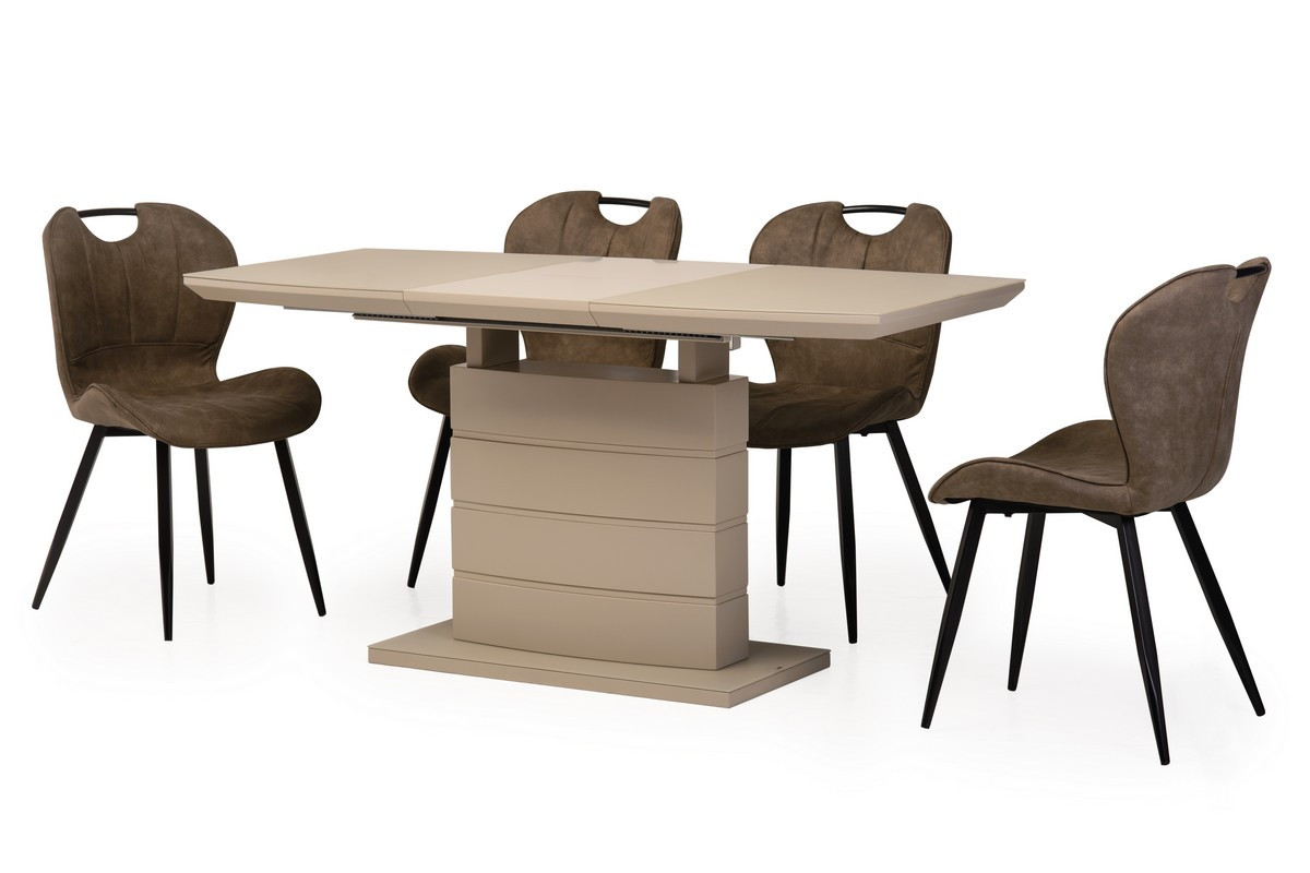 

Стол Vetro ТММ-50-2 (Капучино мат) 1100(+400)*700