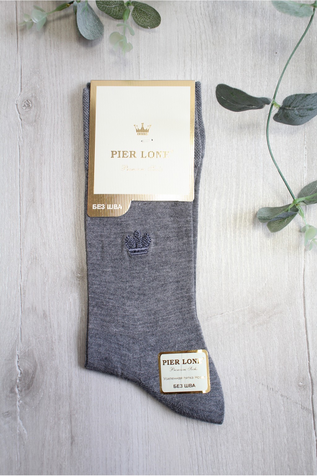 

Носки Pier Lone  / L / 41-43 см Серый, Носки Pier Lone 27 / L / 41-43 см Серый