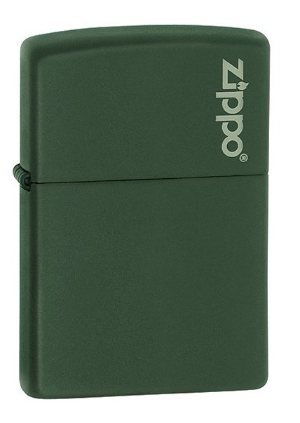 

Зажигалка Zippo GREEN MATTE w/ZIPPO LOGO 221ZL
