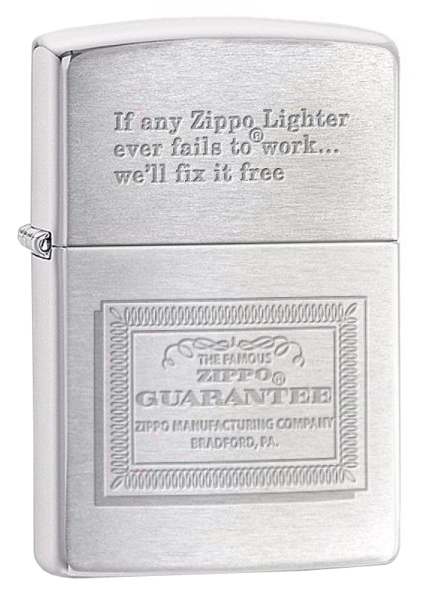 

Зажигалка Zippo GUARANTEE 324555