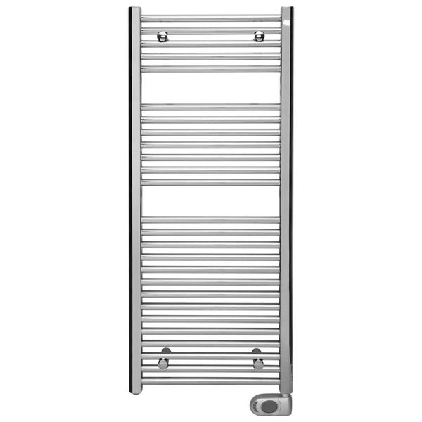 

Электрический полотенцесушитель Zehnder Aura 1226 x 500 мм хром 300 Вт со скрытым подключением (PBECZ-120-50-MQ-HID)