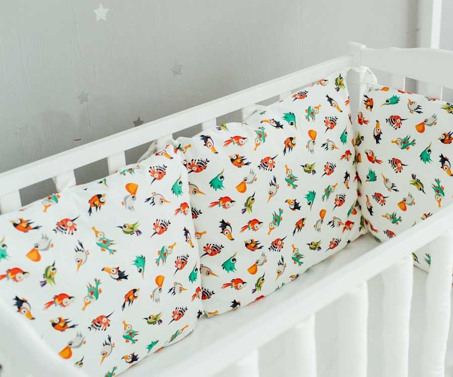 

Бортики в детскую кроватку Lamon Birds 50х60 4 шт
