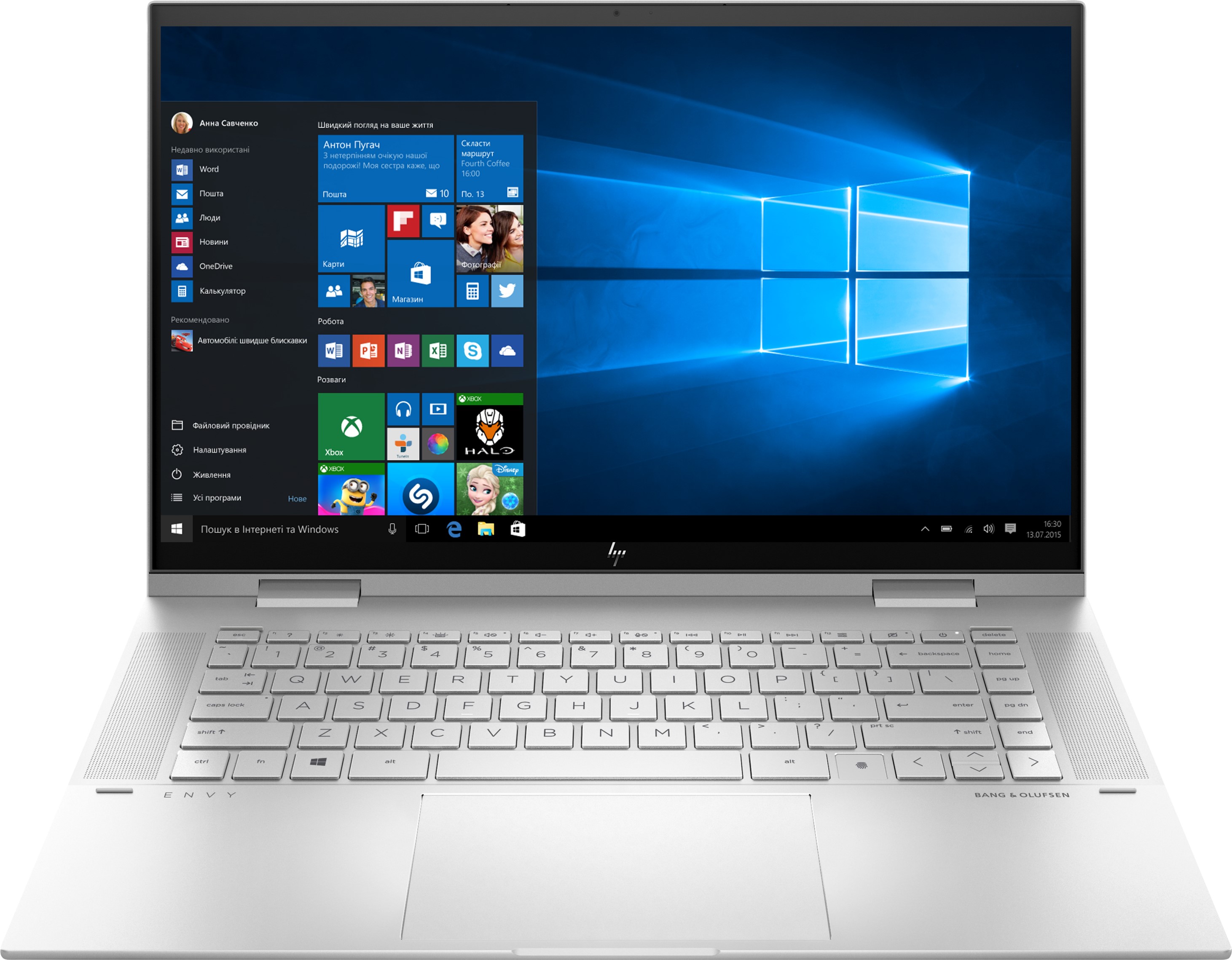 

Ноутбук HP Envy x360 Convertible 15-es0002ua (423K5EA) Natural Silver