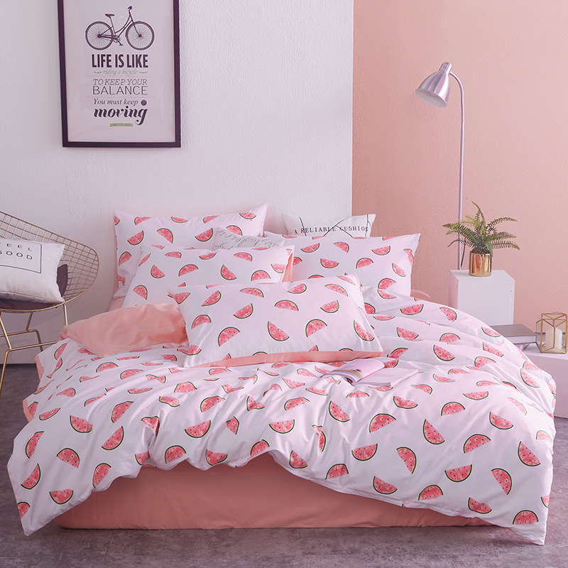 

Комплект постельного белья Watermelon (двуспальный-евро) Berni Home Розовый