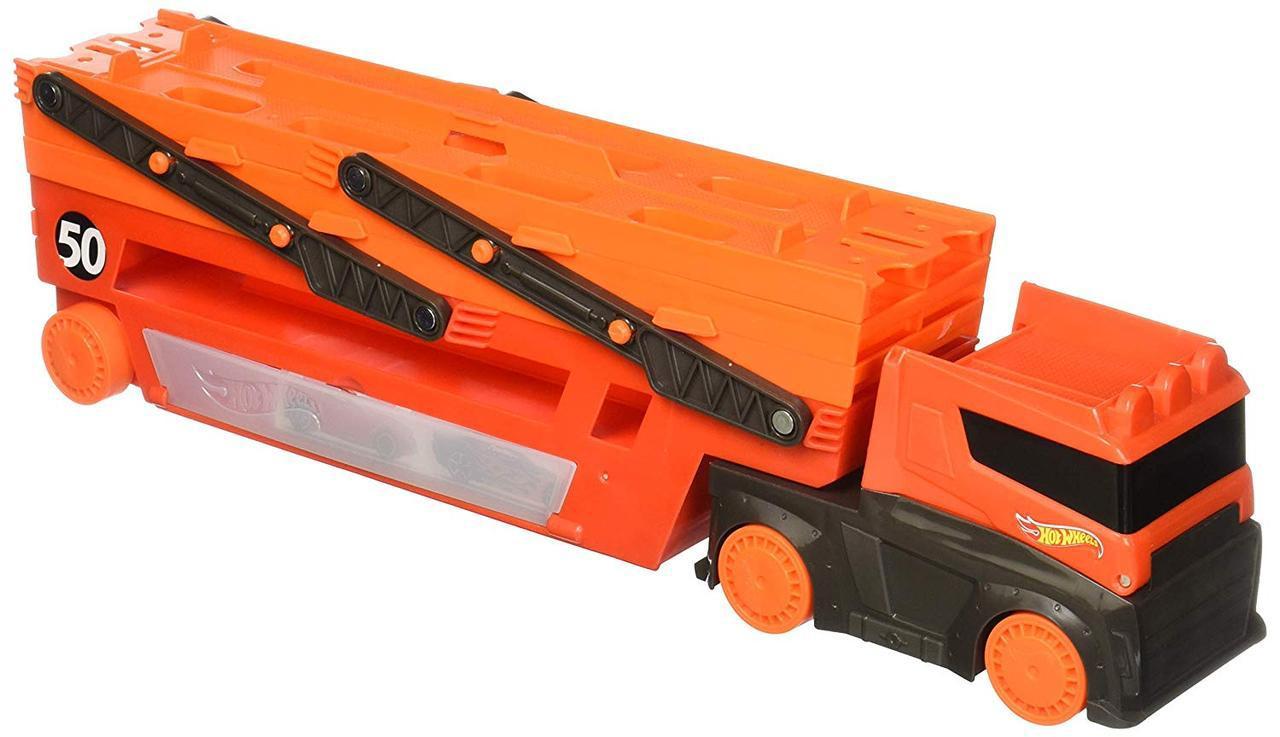 

Трейлер Автовоз Грузовик Hot Wheels Mega Hauler Оригинал (GHR48)