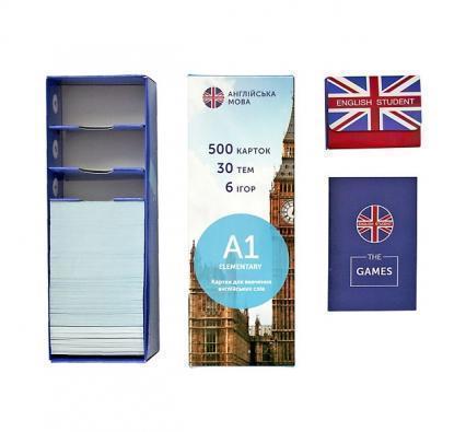 

Флеш-картки English Student A1 Elementary Картки для вивчення англійських слів. 500 карток, 30 тем, 6 ігор 72084