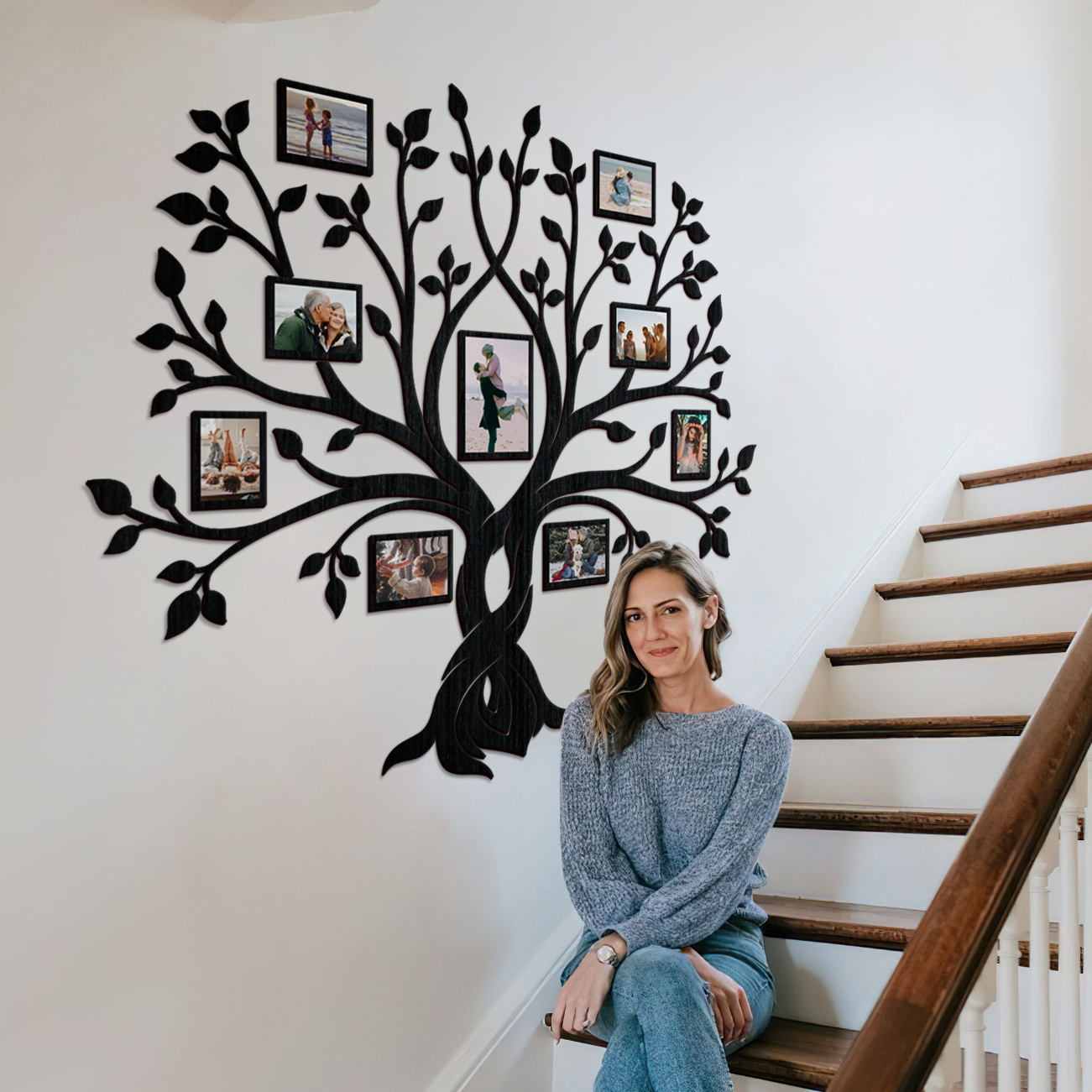 

Семейное дерево Family forever 200х180 см LIKEWOOD с набором фоторамок, черное