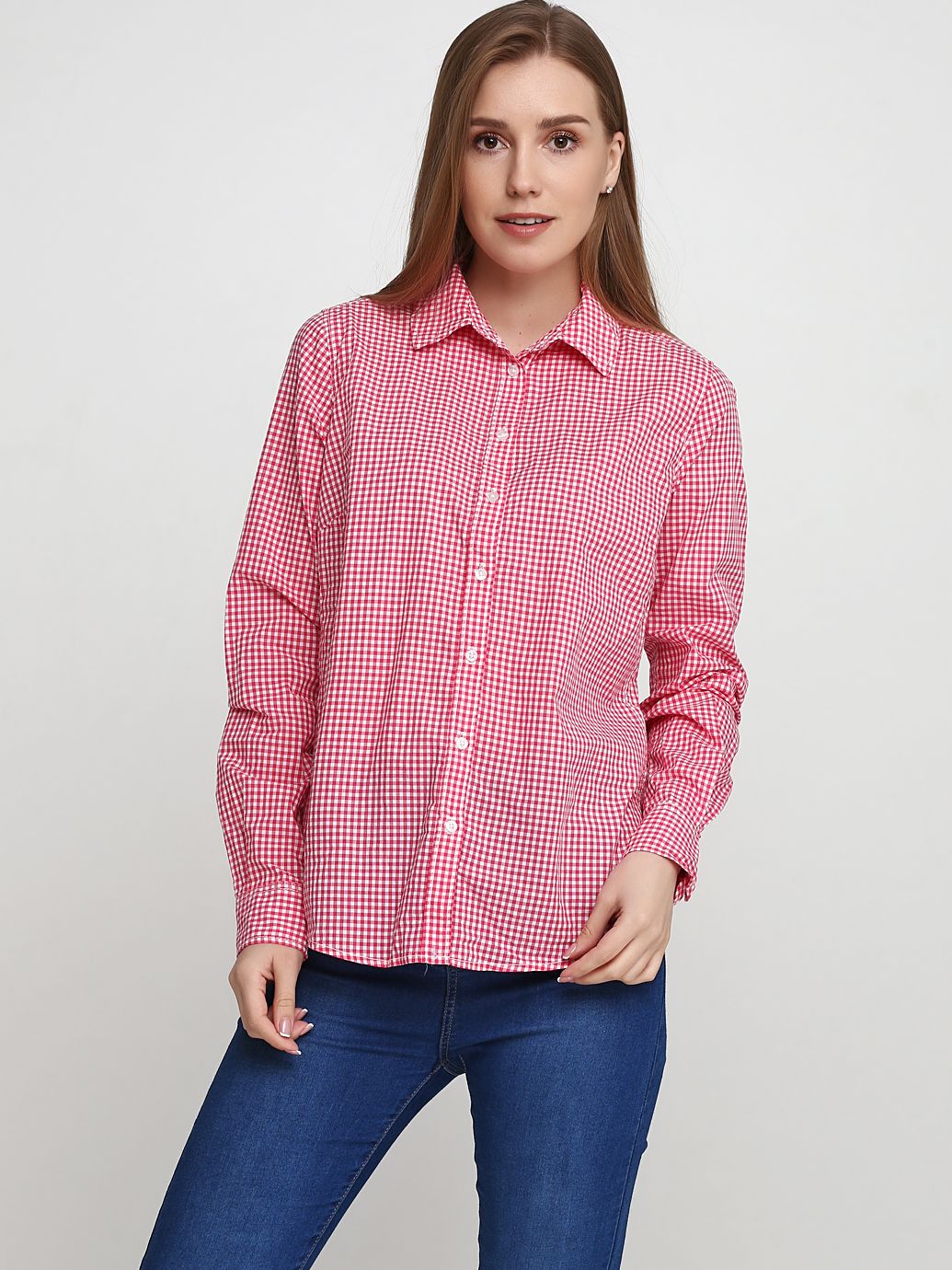 

Рубашка H&M 0208032 36 Розовая с белым