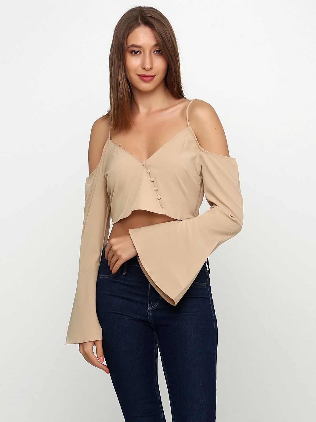

Топ Boohoo ZU1125181-01 40 Бежевый