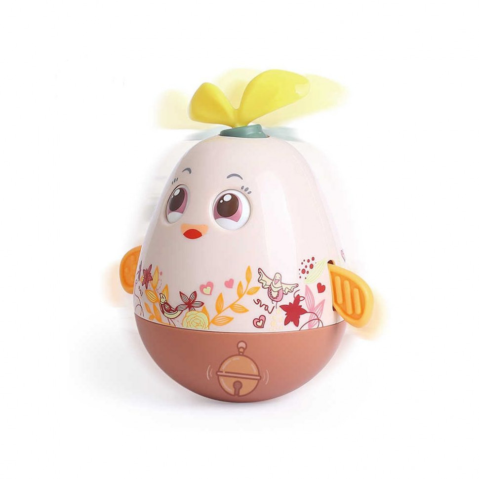 

Детская игрушка-неваляшка подвижные глазки и бантик 3133 (Brown)