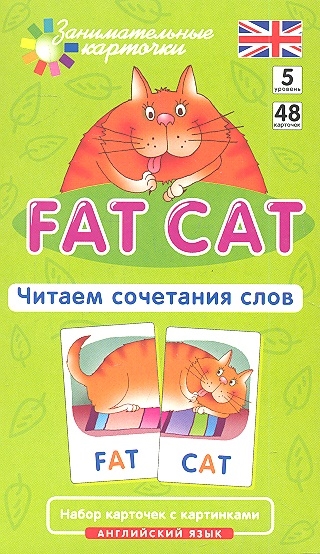 

Английский язык. Толстый кот (Fat Cat). Читаем сочетания слов. Level 5