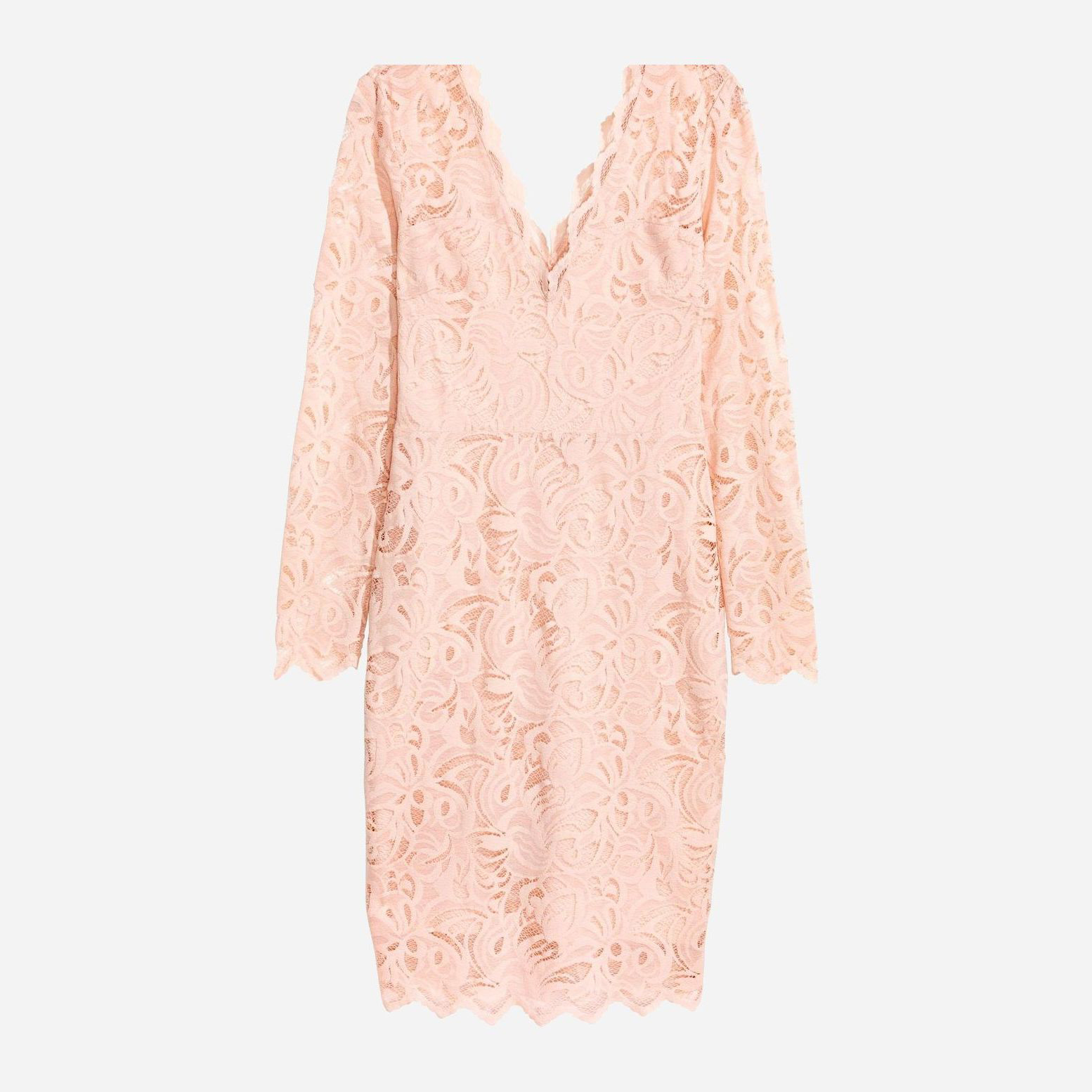 

Платье H&M 0483602 36 Бежевое
