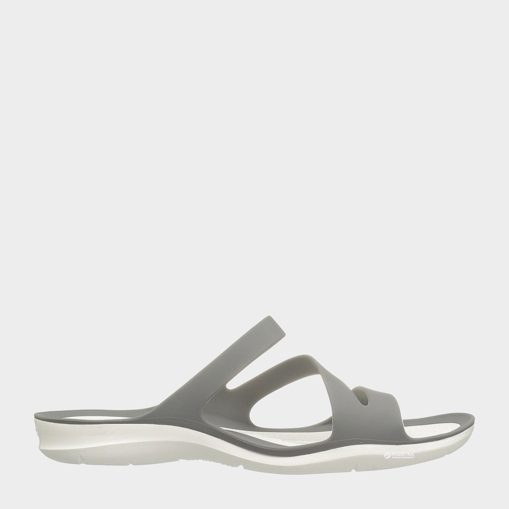 

Шлепанцы Crocs Swiftwater Sandal 203998-06X-W8 38-39 24.6 см Белый с серым