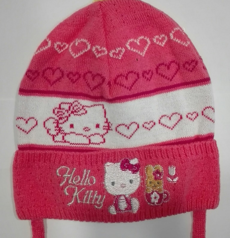 

Шапка дитяча для дівчаток " Котик"