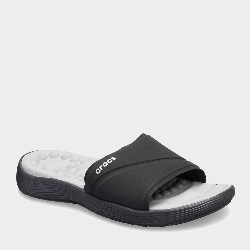 

Шлепанцы Crocs Jibbitz REVIVA SLIDE 060 NEGRO 205474-060-W7 37-38 23.8 см Черные