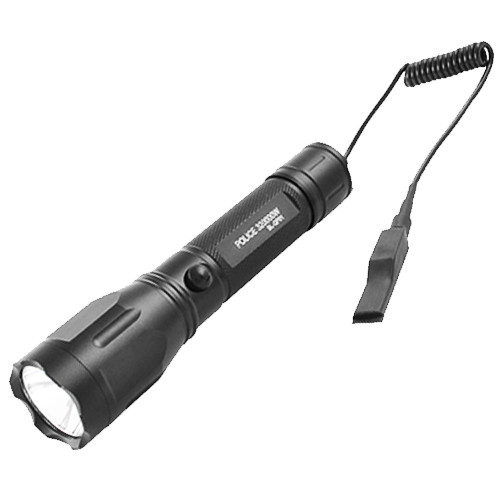 

Фонарь Police QF01-XPE, под ружье, вынос.кнопка, ЗУ 220V/12V, 1x18650/3xAAA, Box