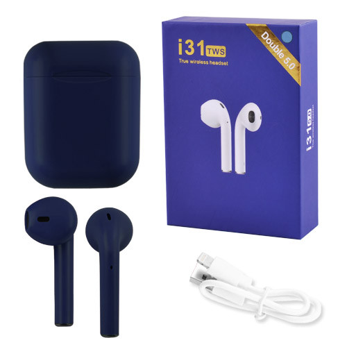 

Беспроводные bluetooth-наушники i31 5.0 с кейсом, dark blue