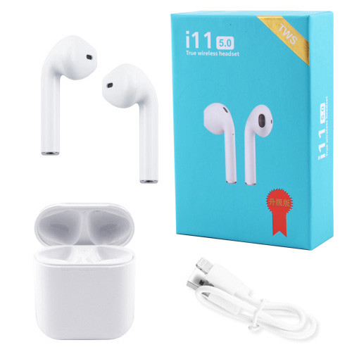 

Беспроводные bluetooth-наушники i11 5.0 с кейсом