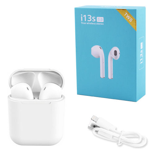 

Беспроводные bluetooth-наушники i13S ProStar 5.0 с кейсом, white