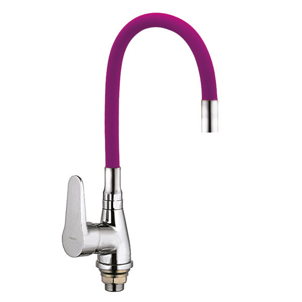 

Смеситель для кухни ZERIX SOP7 045 с фиолетовым гибким изливом (ZX2666)