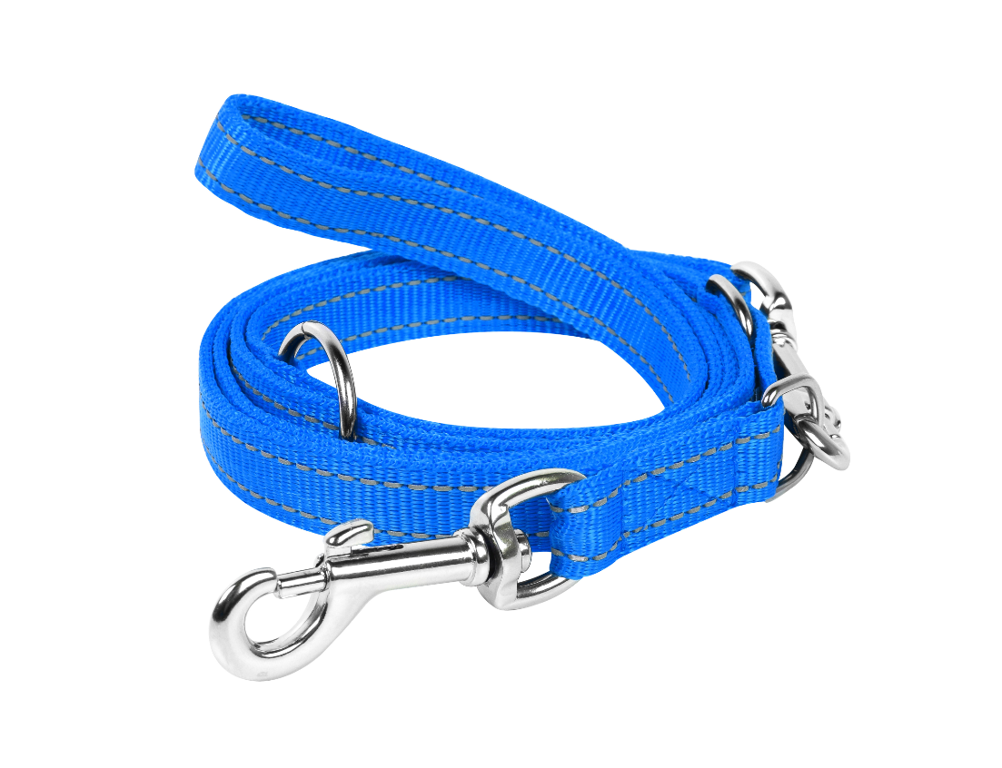 

Поводок-перестежка для собак двойной голубой Dog Extreme COLLAR ш. 25 мм, дл. 100-180 см CoLLar Dog Extremе BGL-WD-3317
