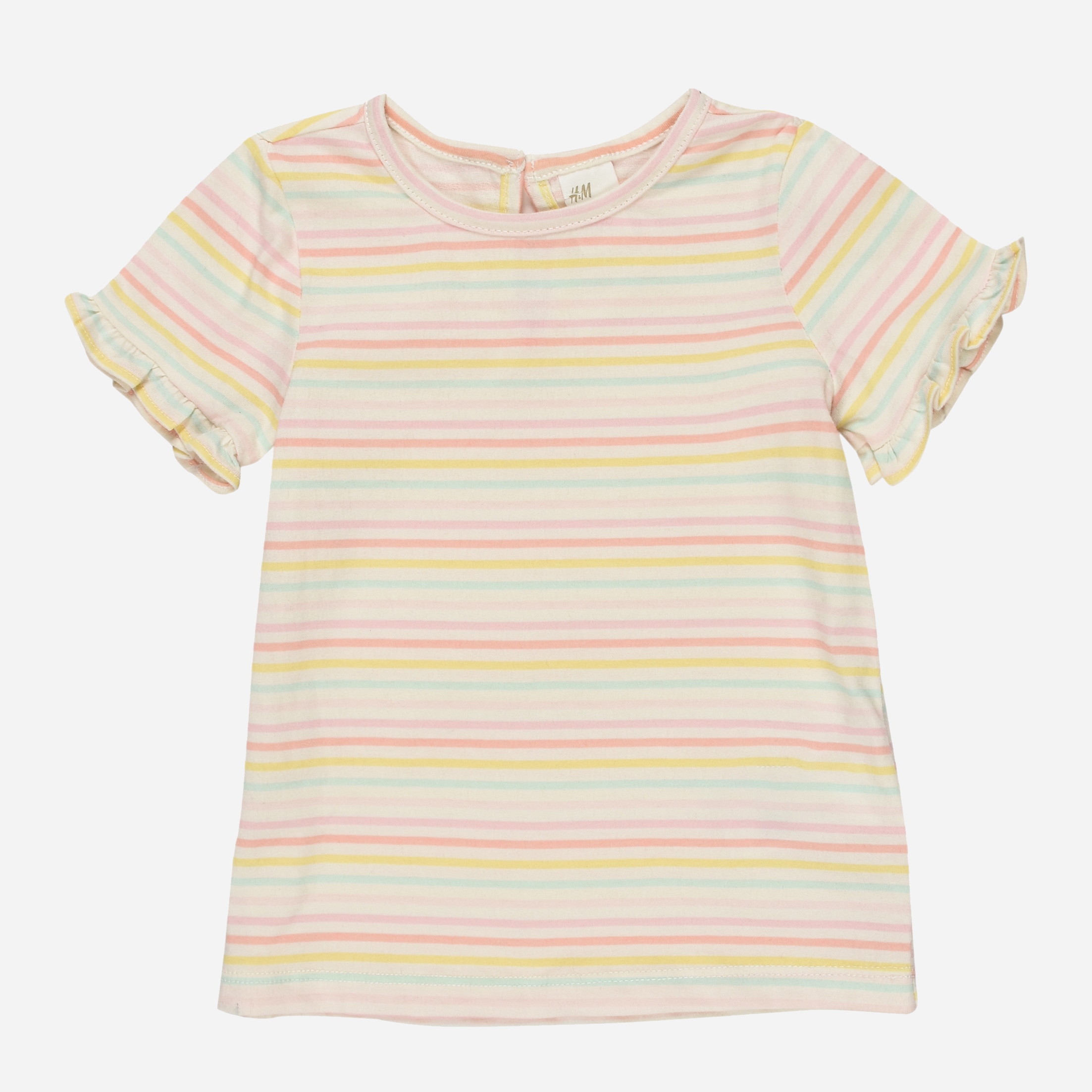 

Футболка H&M 2001-85639412 80 см Белая в полоску