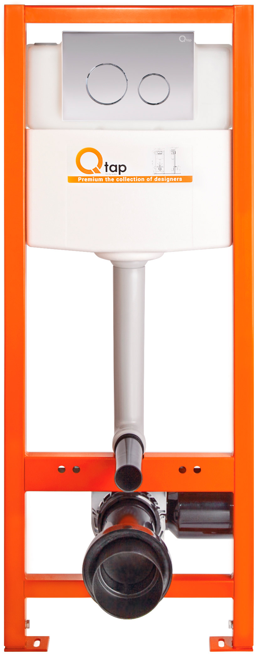 

Инсталляция QTAP Nest M425-M11CRM с панелью смыва хром