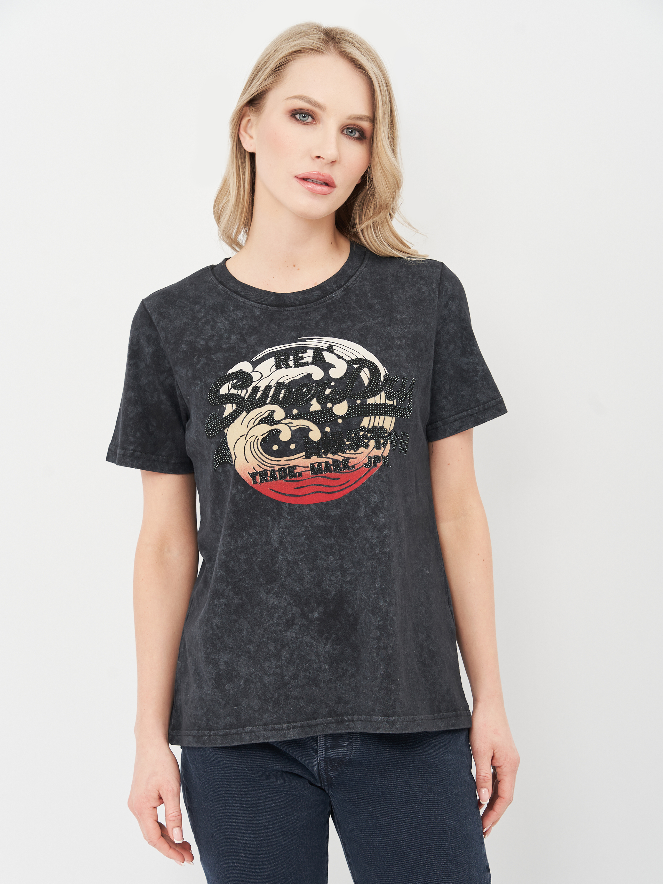 

Футболка Superdry W1010510A-AFB M Washed Black