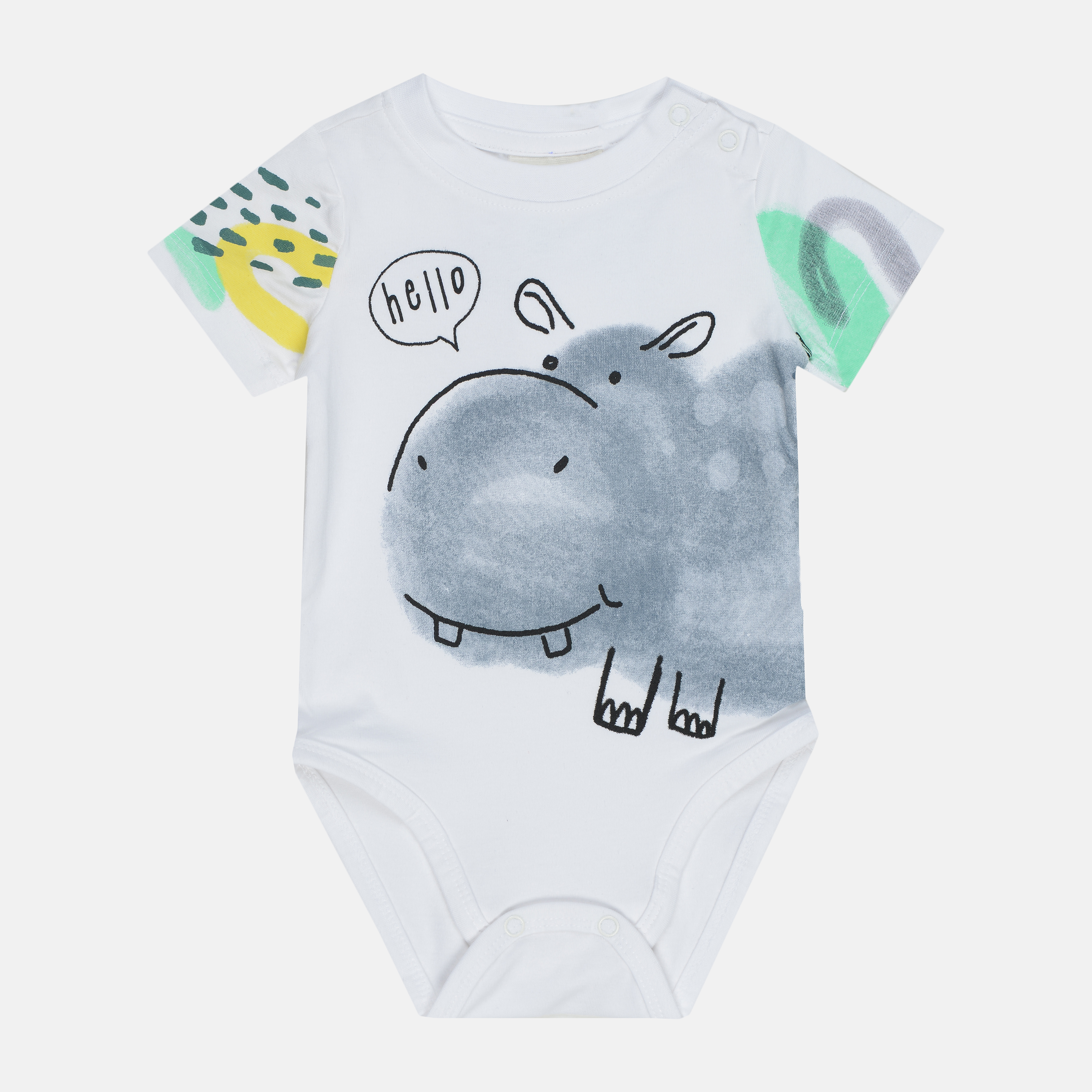 

Боди-футболка Coccodrillo Snuggle Time WC1112201SNU-001 80 см Белая