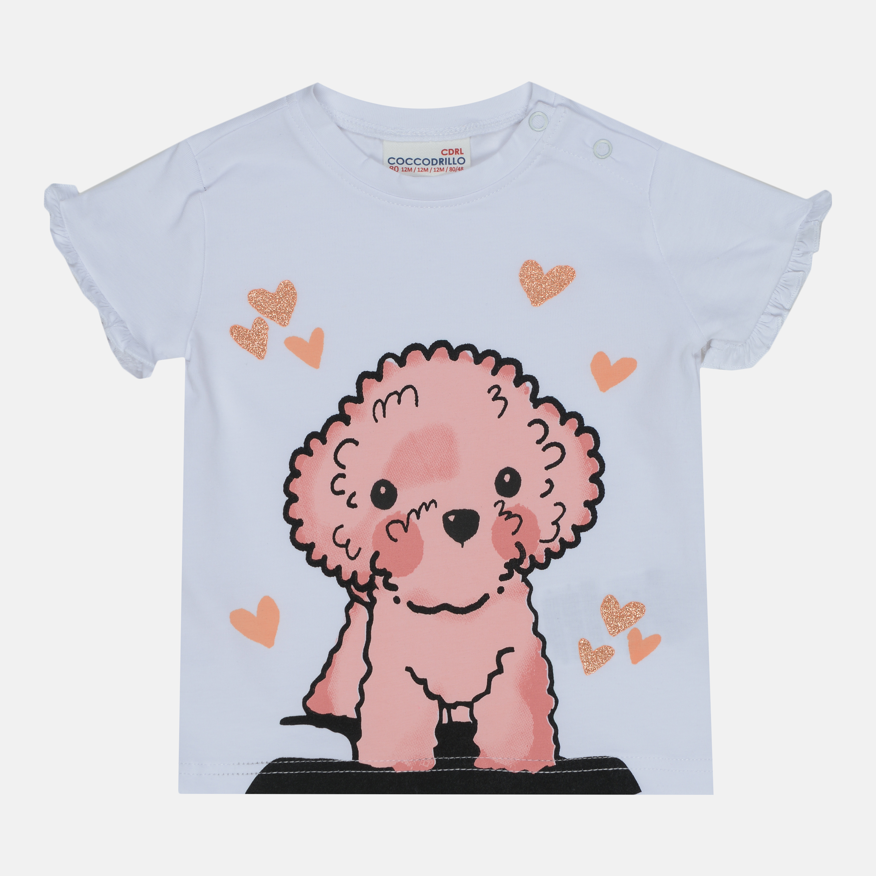 

Футболка Coccodrillo Sweetiest Thing WC1143201SWE-001 80 см Белая