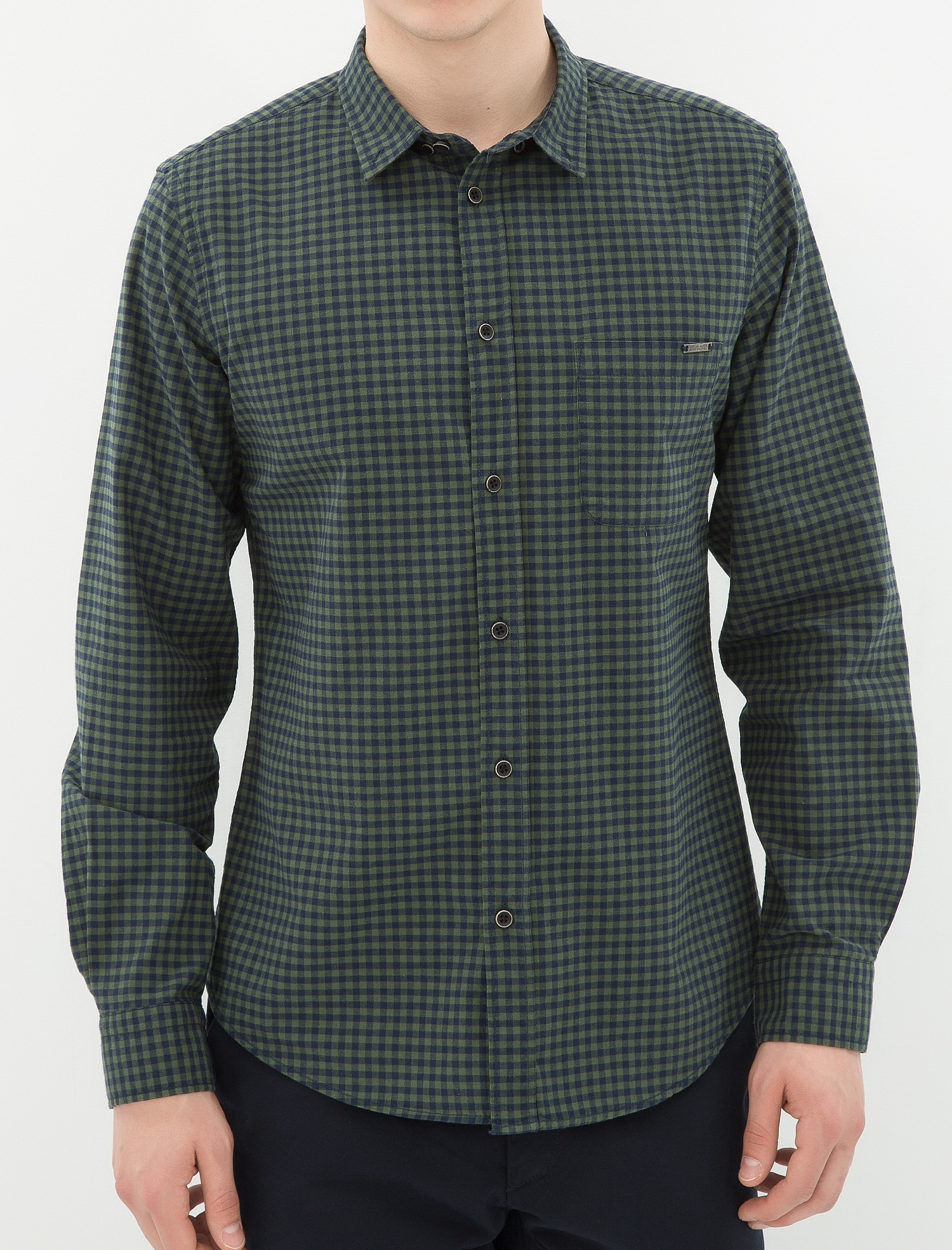 

Рубашка Koton 7KAM64544OW  Green Check, Рубашка Koton 7KAM64544OW S Green Check
