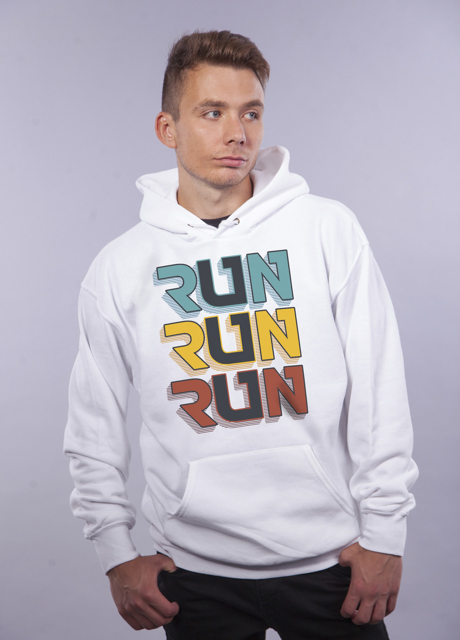 

Толстовка белая LOYS "Run Run Run" XXL
