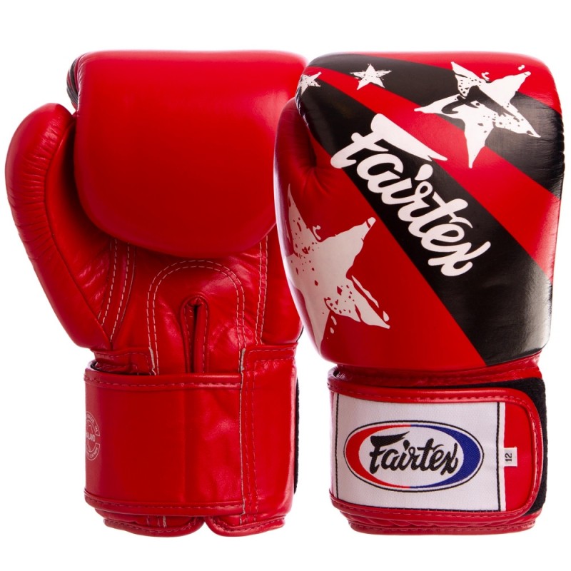 

Перчатки боксерские кожаные Fairtex Nation Print, код: BGV1N-S52