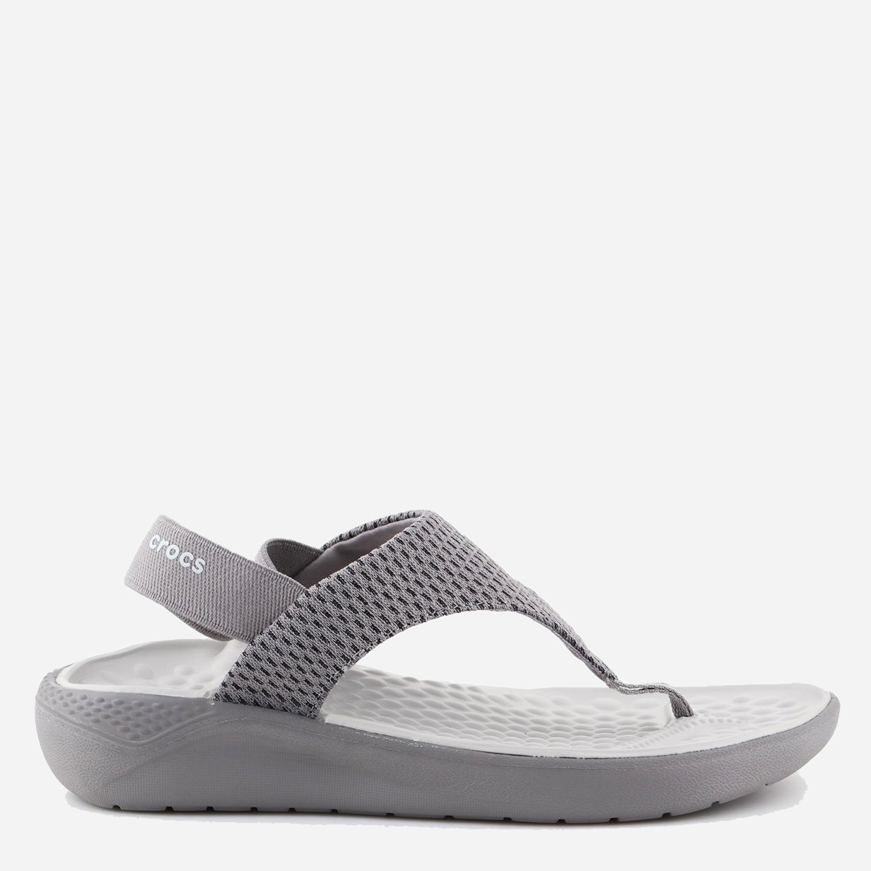 

Босоножки Crocs Jibbitz Literide Mesh Flip 205477-08D-W7 37-38 23.8 см Серые