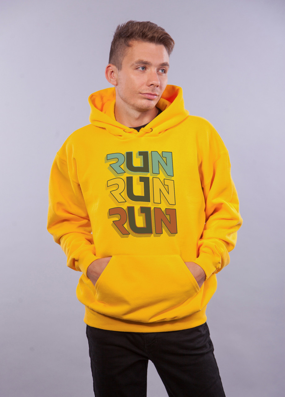 

Толстовка жёлтая LOYS "Run Run Run" XXL