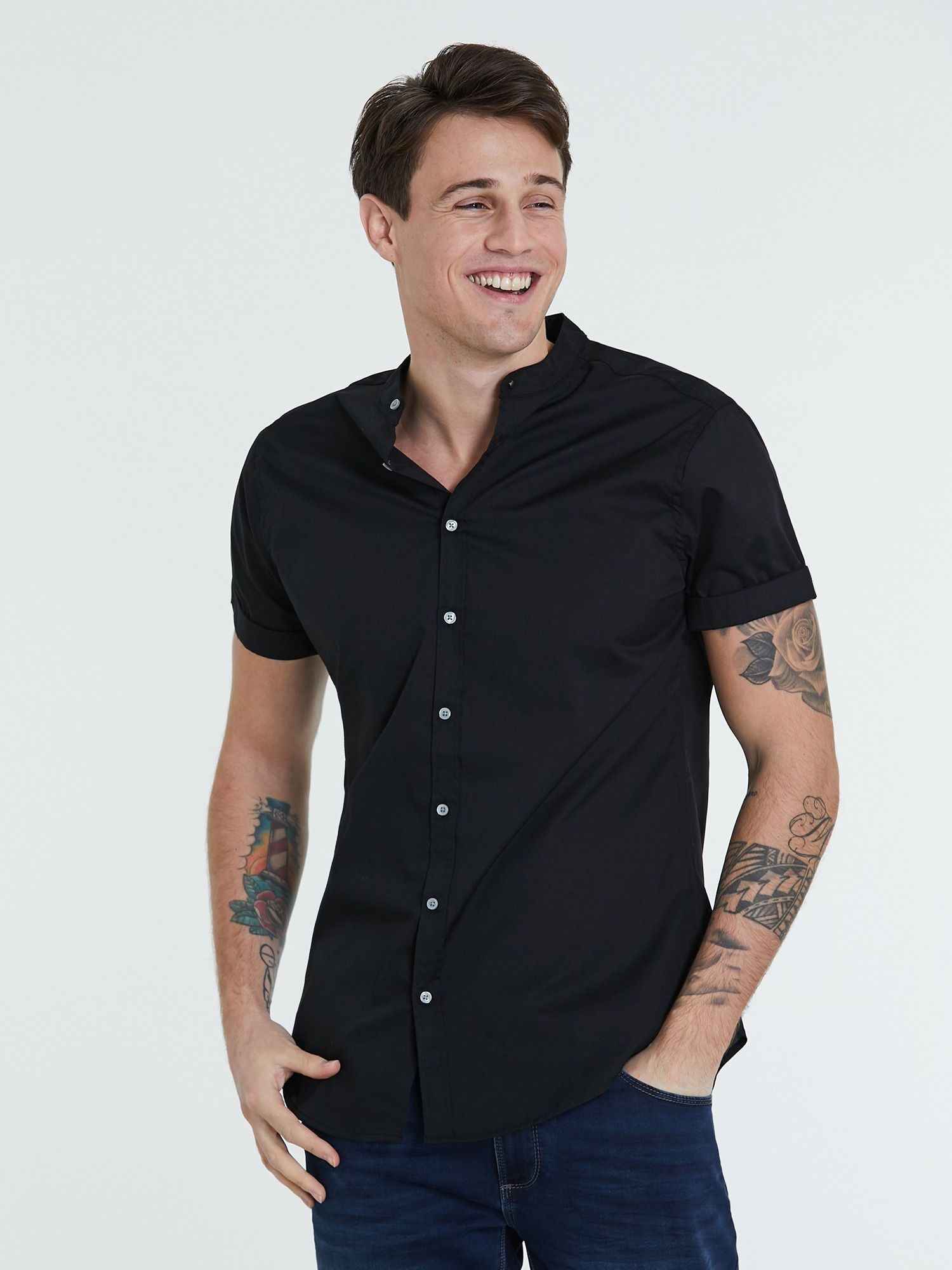 

Рубашка Piazza Italia 41039-3 S Black